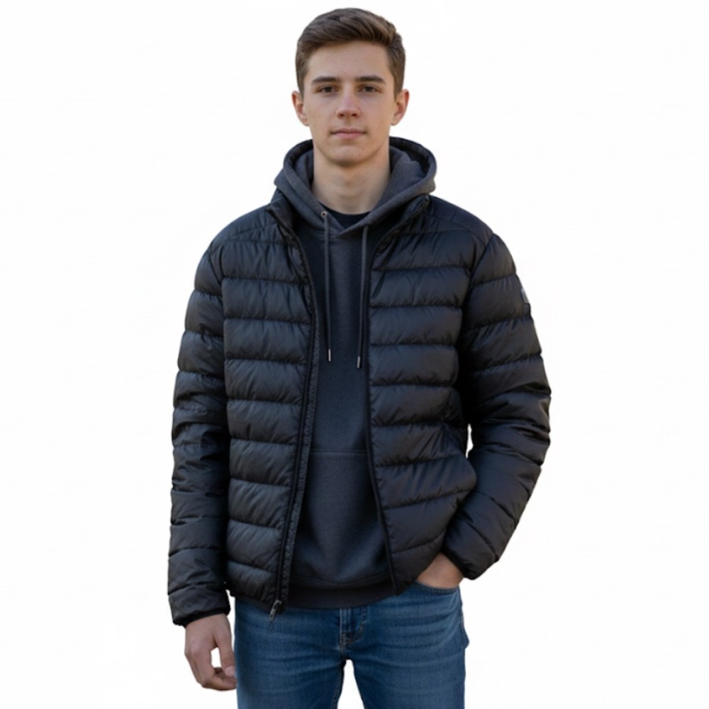 Stormtech Performance Down Fill Feathers Black Puffer Jacket Coat Men Small